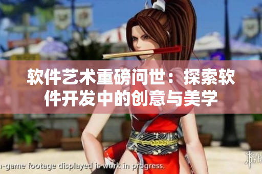 軟件藝術(shù)重磅問世：探索軟件開發(fā)中的創(chuàng)意與美學(xué)