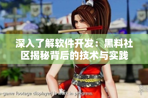 深入了解軟件開發(fā)：黑料社區(qū)揭秘背后的技術(shù)與實(shí)踐