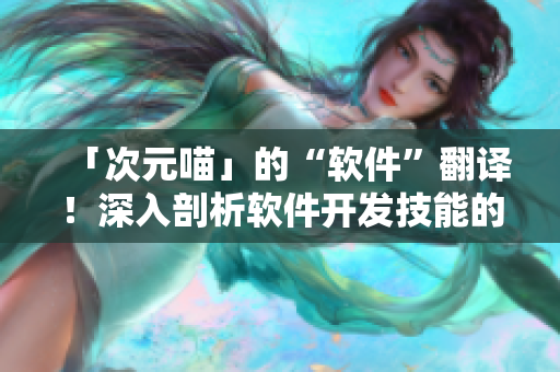 「次元喵」的“軟件”翻譯！深入剖析軟件開發(fā)技能的全息世界！
