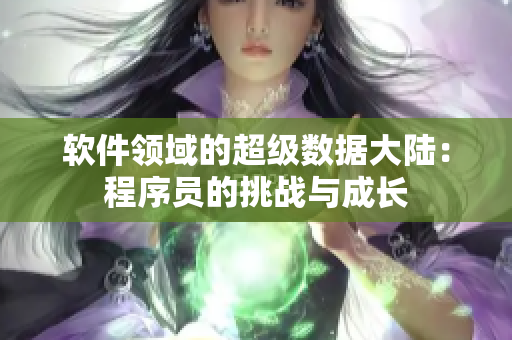 軟件領域的超級數(shù)據(jù)大陸：程序員的挑戰(zhàn)與成長