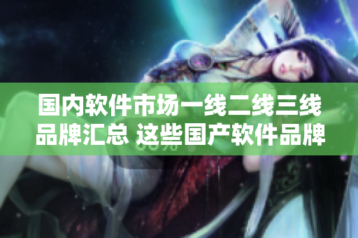 國內(nèi)軟件市場一線二線三線品牌匯總 這些國產(chǎn)軟件品牌你都知道嗎？