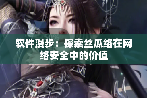 軟件漫步：探索絲瓜絡(luò)在網(wǎng)絡(luò)安全中的價(jià)值