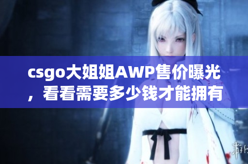 csgo大姐姐AWP售價(jià)曝光，看看需要多少錢才能擁有