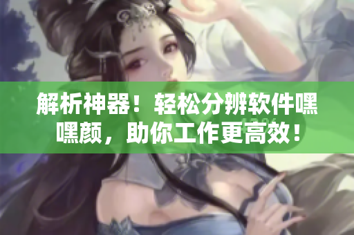 解析神器！輕松分辨軟件嘿嘿顏，助你工作更高效！
