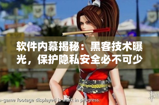 軟件內(nèi)幕揭秘：黑客技術(shù)曝光，保護(hù)隱私安全必不可少