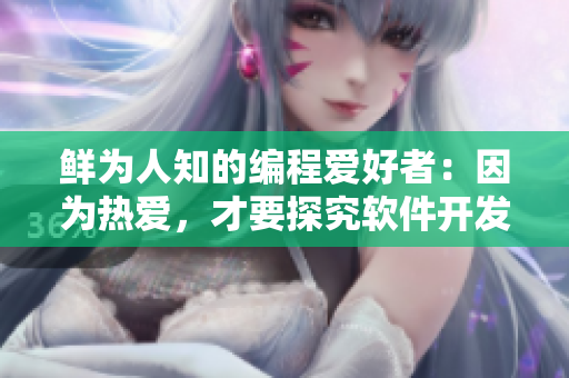 鮮為人知的編程愛好者：因為熱愛，才要探究軟件開發(fā)技巧