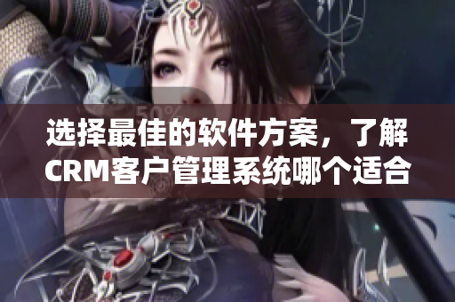 選擇最佳的軟件方案，了解CRM客戶管理系統(tǒng)哪個適合您的業(yè)務(wù)需求