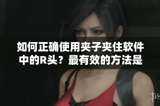 如何正確使用夾子夾住軟件中的R頭？最有效的方法是什么？