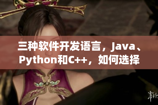 三種軟件開發(fā)語言，Java、Python和C++，如何選擇？