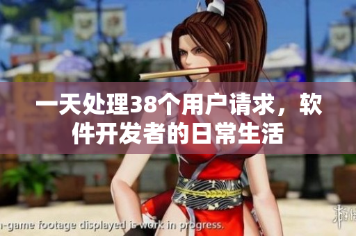 一天處理38個(gè)用戶請(qǐng)求，軟件開發(fā)者的日常生活