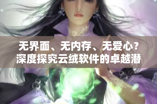 無界面、無內(nèi)存、無愛心？深度探究云絨軟件的卓越潛力