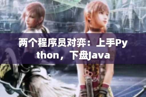 兩個(gè)程序員對(duì)弈：上手Python，下盤(pán)Java