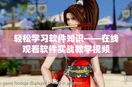 輕松學(xué)習(xí)軟件知識(shí)——在線觀看軟件實(shí)戰(zhàn)教學(xué)視頻
