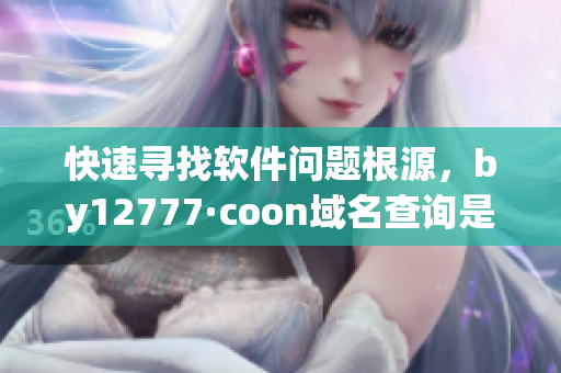 快速尋找軟件問題根源，by12777·coon域名查詢是您需要的利器！