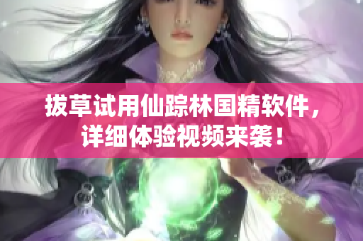 拔草試用仙蹤林國精軟件，詳細(xì)體驗(yàn)視頻來襲！