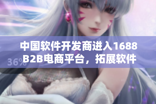 中國軟件開發(fā)商進入1688 B2B電商平臺，拓展軟件業(yè)務新渠道
