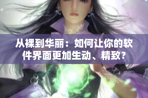 從裸到華麗：如何讓你的軟件界面更加生動(dòng)、精致？