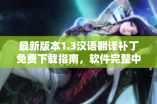 最新版本1.3漢語(yǔ)翻譯補(bǔ)丁免費(fèi)下載指南，軟件完整中文化服務(wù)詳解