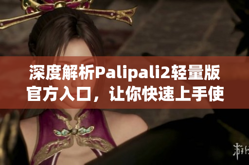 深度解析Palipali2輕量版官方入口，讓你快速上手使用