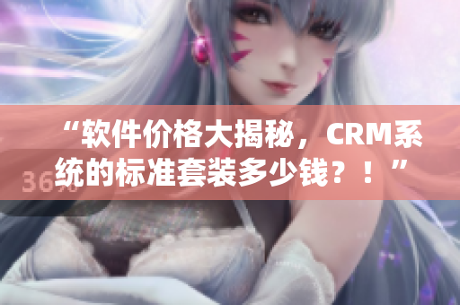 “軟件價格大揭秘，CRM系統(tǒng)的標準套裝多少錢？！”