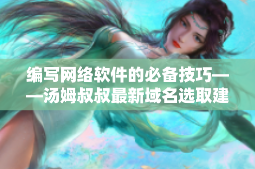 編寫網絡軟件的必備技巧——湯姆叔叔最新域名選取建議