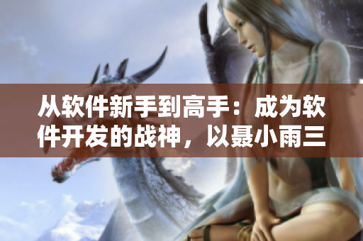 從軟件新手到高手：成為軟件開發(fā)的戰(zhàn)神，以聶小雨三部曲為例