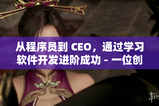 從程序員到 CEO，通過學習軟件開發(fā)進階成功 - 一位創(chuàng)業(yè)者的故事