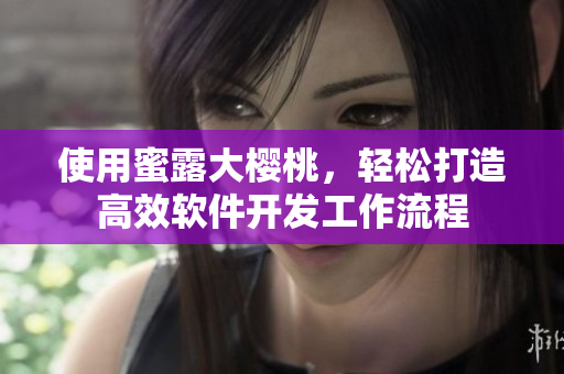 使用蜜露大櫻桃，輕松打造高效軟件開發(fā)工作流程