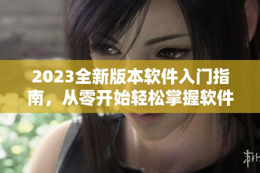 2023全新版本軟件入門指南，從零開(kāi)始輕松掌握軟件技能