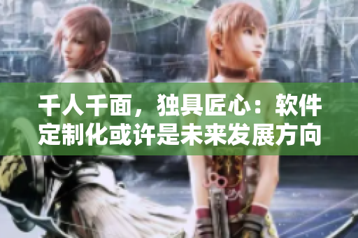 千人千面，獨具匠心：軟件定制化或許是未來發(fā)展方向！