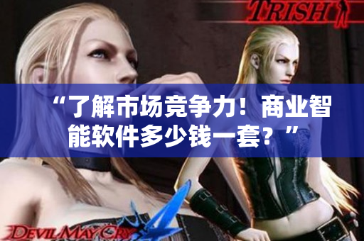 “了解市場競爭力！商業(yè)智能軟件多少錢一套？”