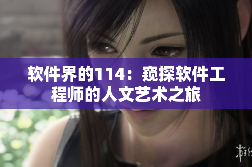 軟件界的114：窺探軟件工程師的人文藝術之旅
