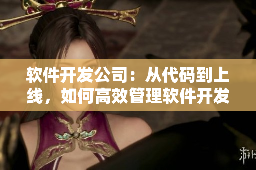 軟件開發(fā)公司：從代碼到上線，如何高效管理軟件開發(fā)流程