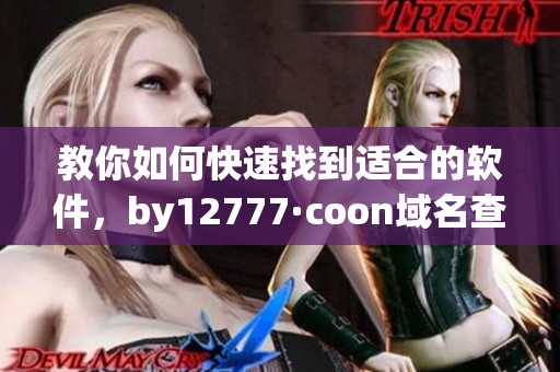 教你如何快速找到適合的軟件，by12777·coon域名查詢攻略！