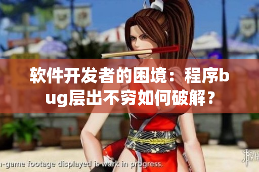 軟件開發(fā)者的困境：程序bug層出不窮如何破解？