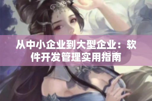從中小企業(yè)到大型企業(yè)：軟件開發(fā)管理實用指南