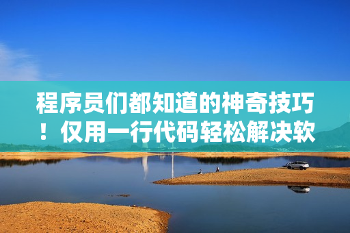 程序員們都知道的神奇技巧！僅用一行代碼輕松解決軟件缺陷問題