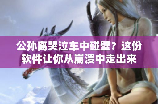 公孫離哭泣車中碰壁？這份軟件讓你從崩潰中走出來