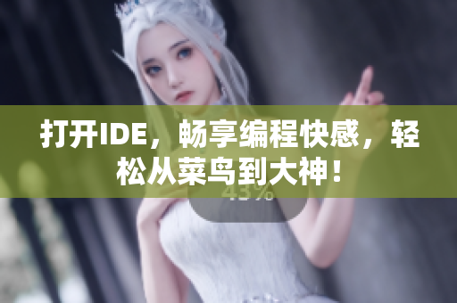 打開(kāi)IDE，暢享編程快感，輕松從菜鳥(niǎo)到大神！