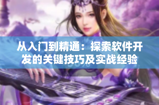 從入門到精通：探索軟件開發(fā)的關(guān)鍵技巧及實戰(zhàn)經(jīng)驗