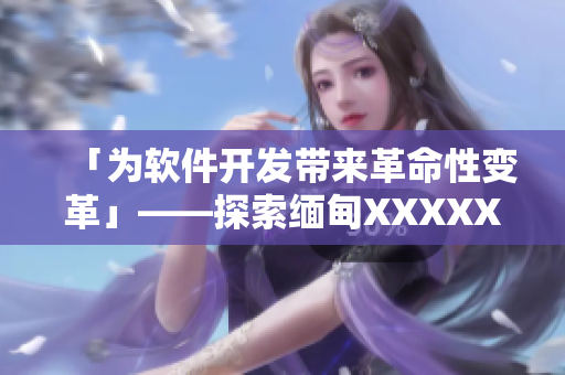「為軟件開發(fā)帶來革命性變革」——探索緬甸XXXXXL技術的潛力