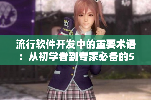 流行軟件開發(fā)中的重要術(shù)語：從初學(xué)者到專家必備的50個詞匯