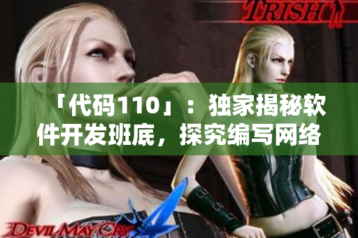 「代碼110」：獨(dú)家揭秘軟件開發(fā)班底，探究編寫網(wǎng)絡(luò)軟件的奮斗史！