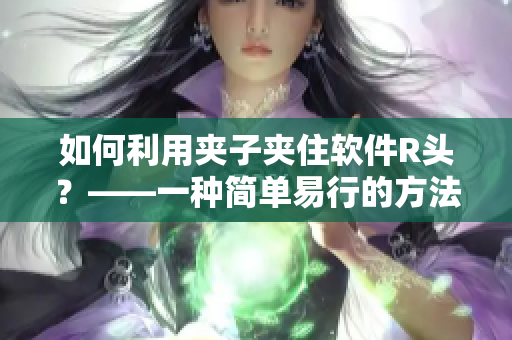 如何利用夾子夾住軟件R頭？——一種簡(jiǎn)單易行的方法！