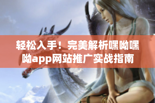 輕松入手！完美解析嘿呦嘿呦app網(wǎng)站推廣實(shí)戰(zhàn)指南