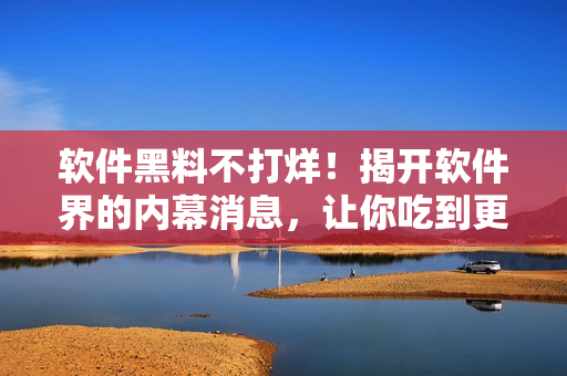 軟件黑料不打烊！揭開軟件界的內(nèi)幕消息，讓你吃到更多的瓜！