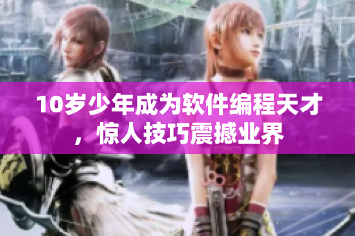 10歲少年成為軟件編程天才，驚人技巧震撼業(yè)界