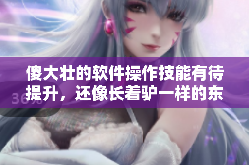 傻大壯的軟件操作技能有待提升，還像長著驢一樣的東西，如何改進？