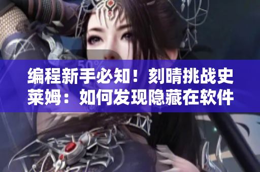 編程新手必知！刻晴挑戰(zhàn)史萊姆：如何發(fā)現(xiàn)隱藏在軟件中的漏洞？