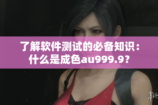 了解軟件測(cè)試的必備知識(shí)：什么是成色au999.9？